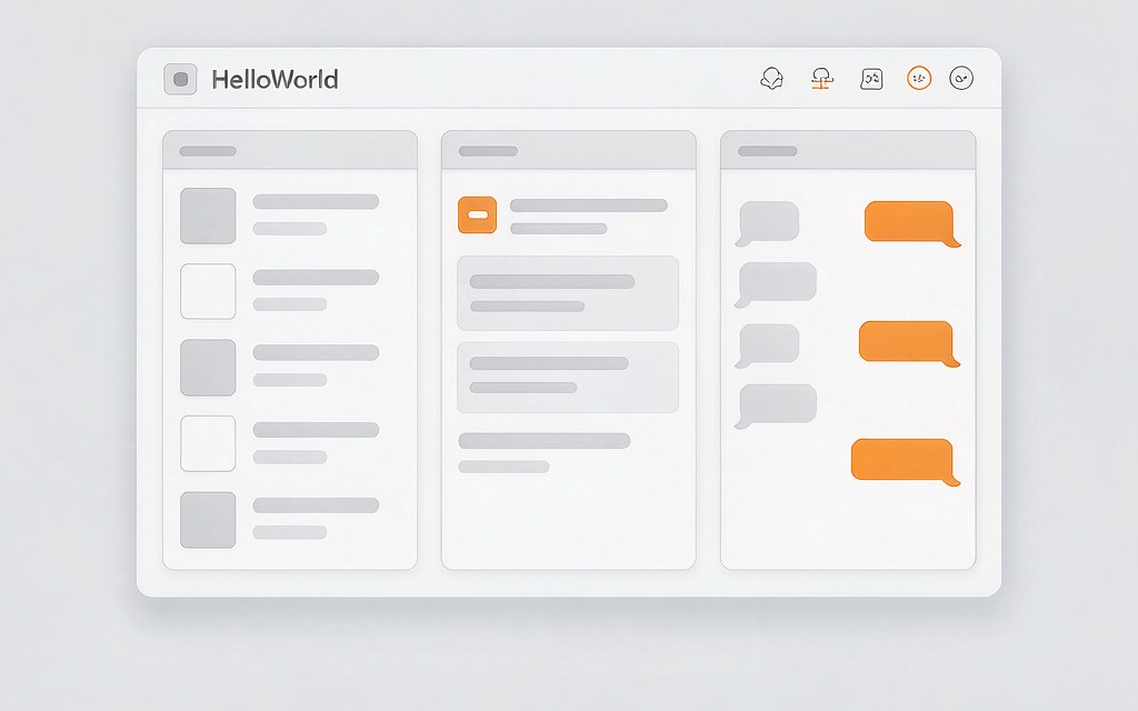 HelloWorld跨境电商翻译商品与消息界面